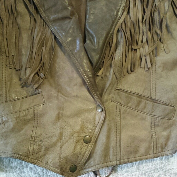 Woman's leather motorcycle jacket - Picture 4 of 5